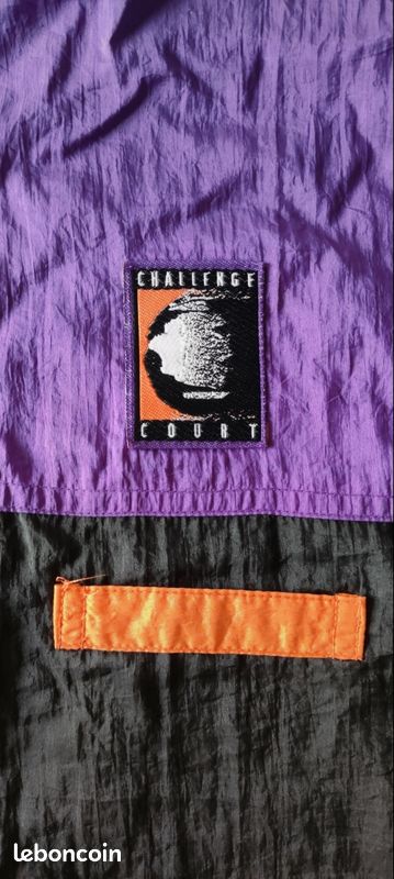Veste De Survêtement Vintage Challenger - Style Gabber Années 80/90 - Taille M - Couleur Multicolore Graphique