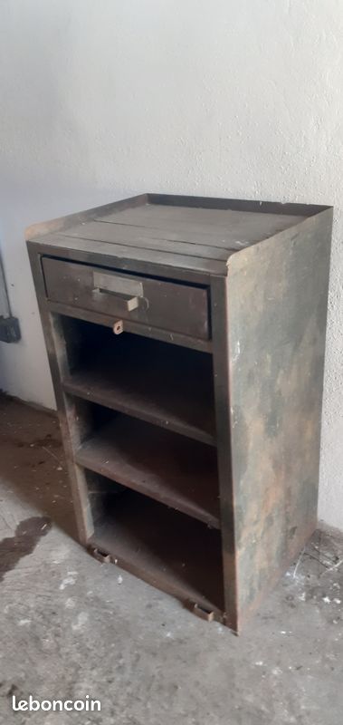 Ancienne desserte d atelier vintage Outelec (image 2)