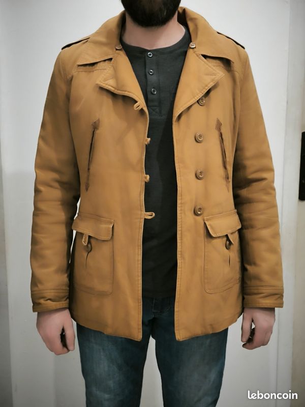 Magnifique veste homme mi saison 42 marron Vêtements