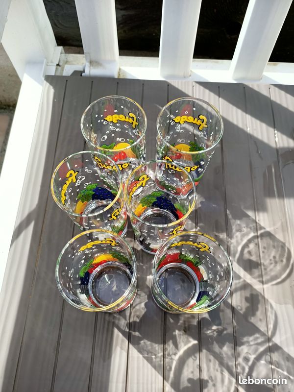 Lot de 6 verres à orangeade vintages Fuego (image 8)