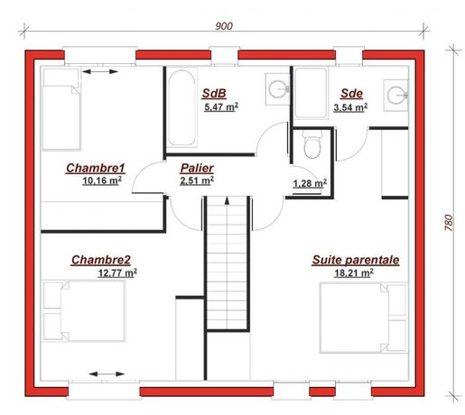 Maison a louer taverny - 5 pièce(s) - 110 m2 - Surfyn