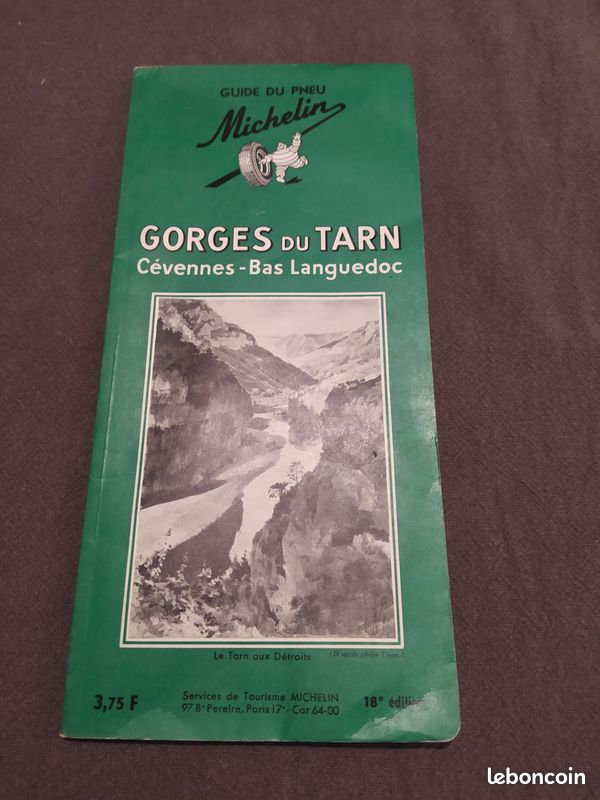 GORGES DU TARN Cévennes Bas- Languedoc Guide du pneu Michelin 18° édition été 1963 (image 1)