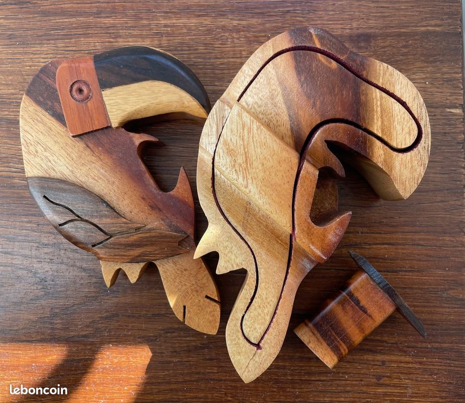 Boîte puzzle de toucan en bois (image 3)