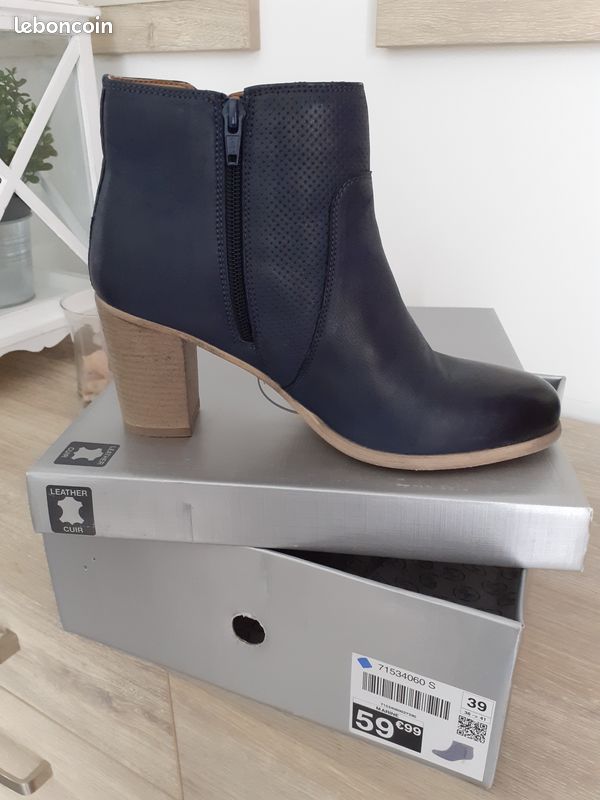 Vends bottines bleues (image 2)