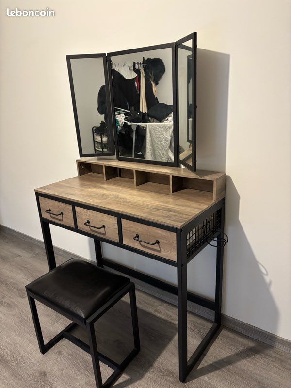 Coiffeuse avec tabouret (image 2)