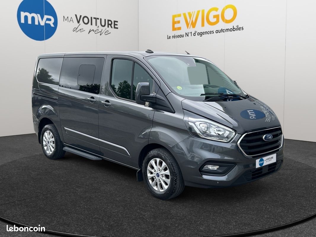 FORD TRANSIT CUSTOM CABINE APPROFONDIE 170CV BVA LIMITED 6 PLACES - CAMÉRA + ATTELAGE -PAS DE TVa (image 20)