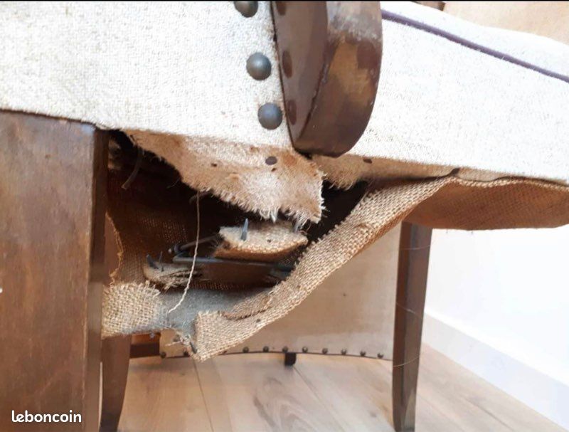 Lot 2 chaises fauteuils bridge vintage années 50 (image 7)