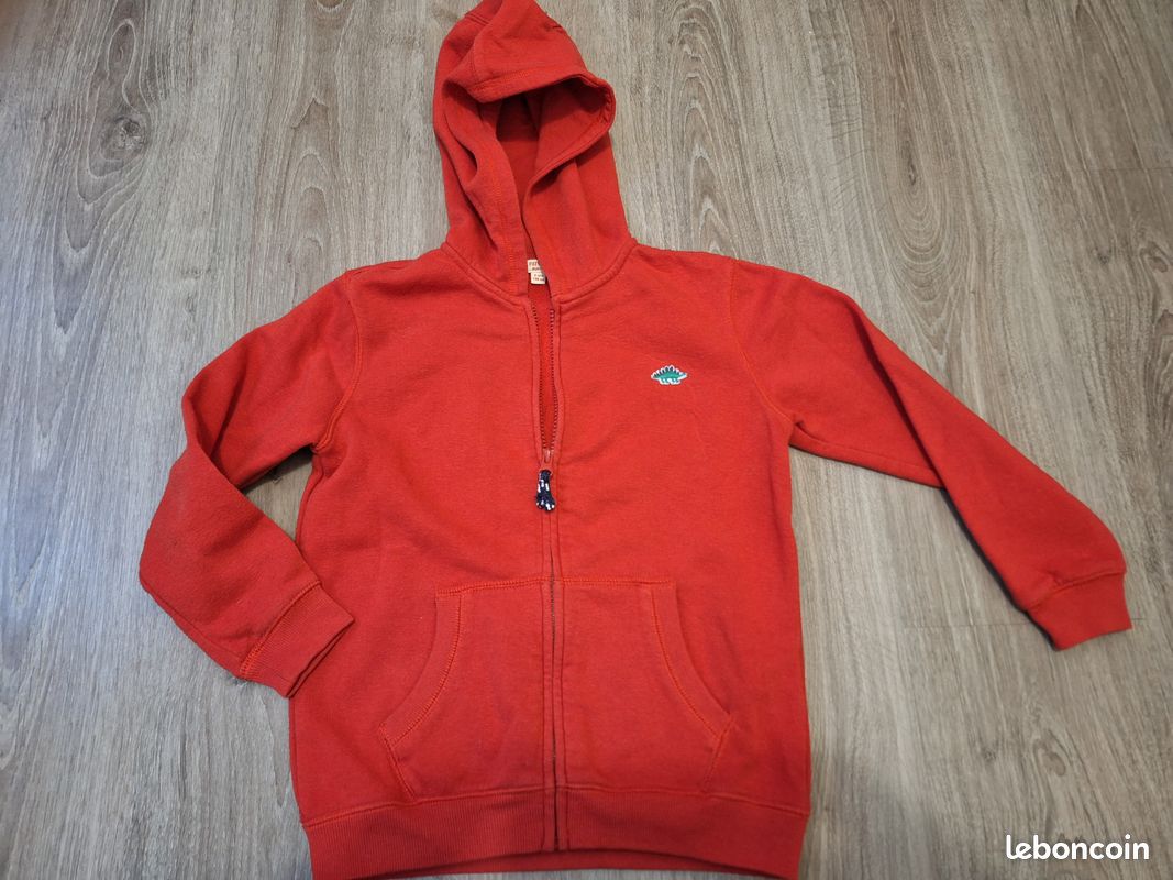 Sweat Protest Garçon 15-16 Ans – Rouge, Polyester, Col Montant