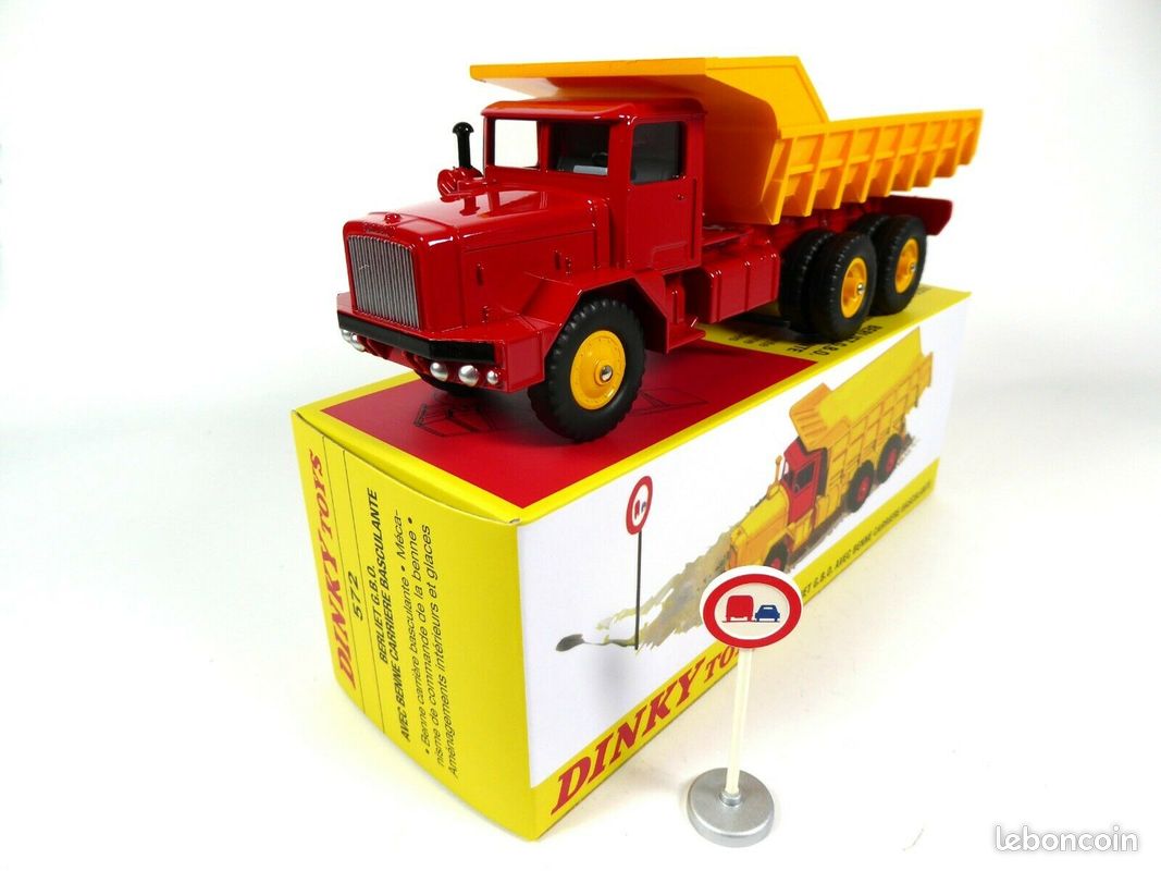 Camion Berliet GBO Benne Basculante – Dinky Toys Atlas 1/43 – Réf 572 (occasion)