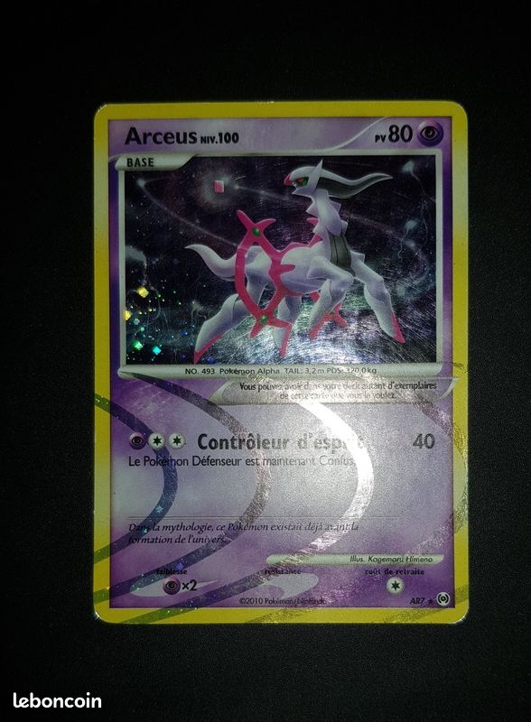 Carte Pokémon Arceus AR7 set Platine Vainqueurs Suprêmes (image 6)