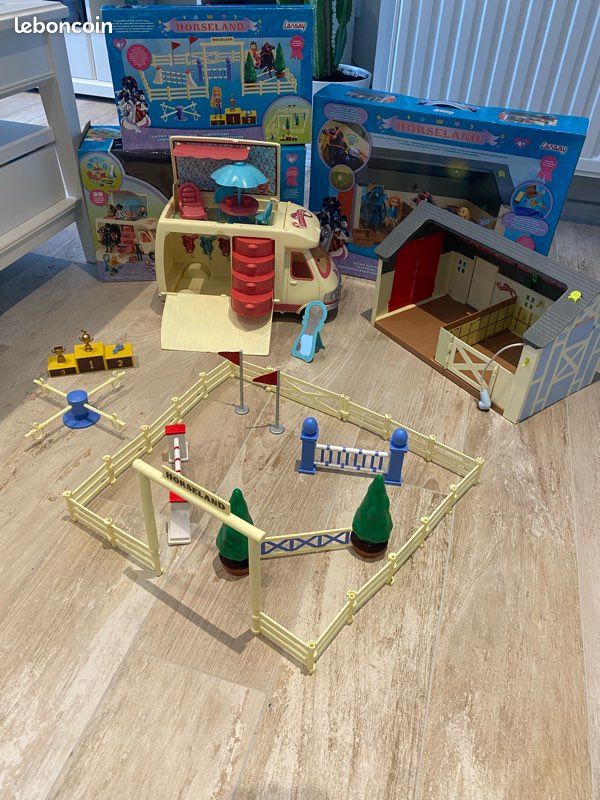 Lot de 6 boîtes Horseland + voiture et remorque à chevaux Le Ranch 🐴🐎 (image 1)