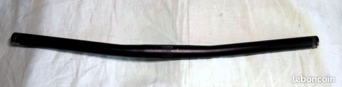 Guidon Plat Rétro VTT Semeness - 58 Cm, 25,4 Mm - Occasion - Aluminium Noir