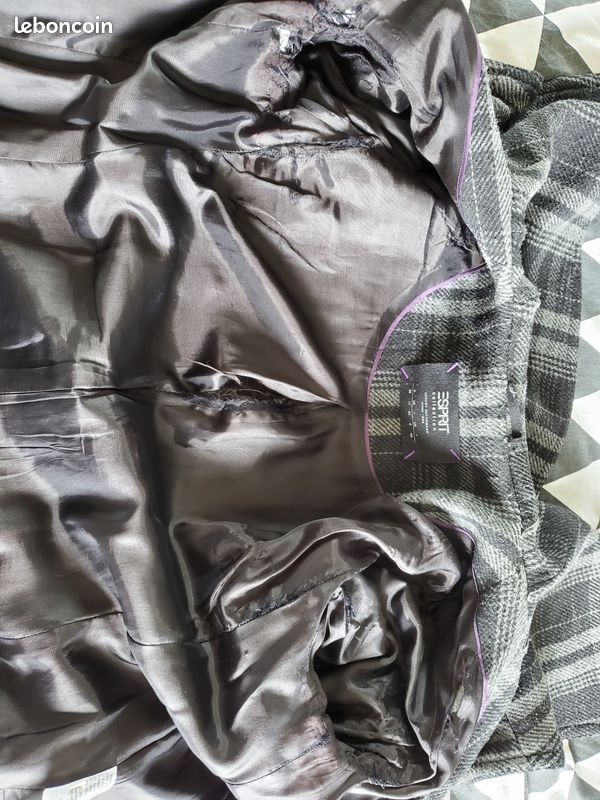 Manteau laine ESPRIT 40 (image 3)