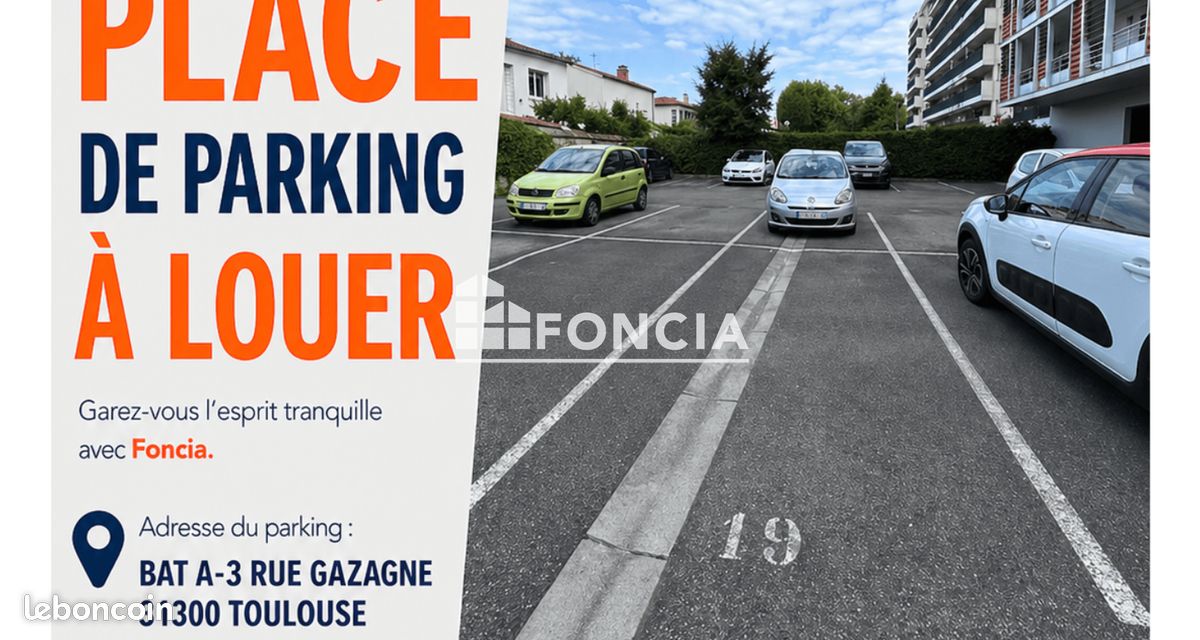 Parking 11 m² · à Toulouse · 11 m² · 65 €/mois