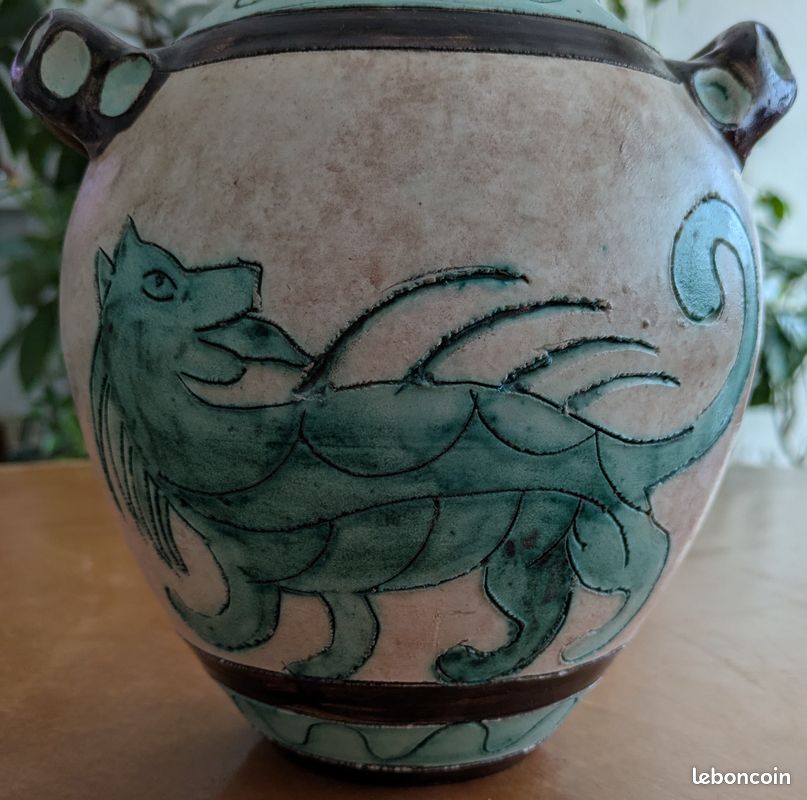 Vase signé J. Massier Vallauris – Céramique de Jérôme Massier (1850-1926) – Vallauris (image 2)