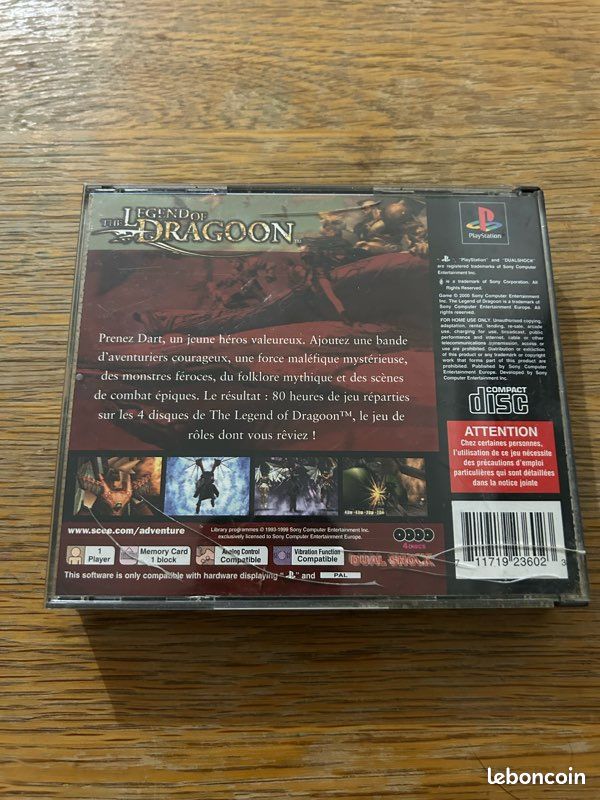 The legend of dragoon - playstation 1 ps1 psone - complet pa à Chanos