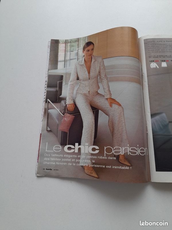 Magazine Burda Couture N°49 2004 - Les Pastels Du Chic - Accents Rétro - Occasion