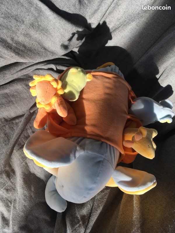 Doudou peluche coussin éléphant marque Moulin Roty (image 3)