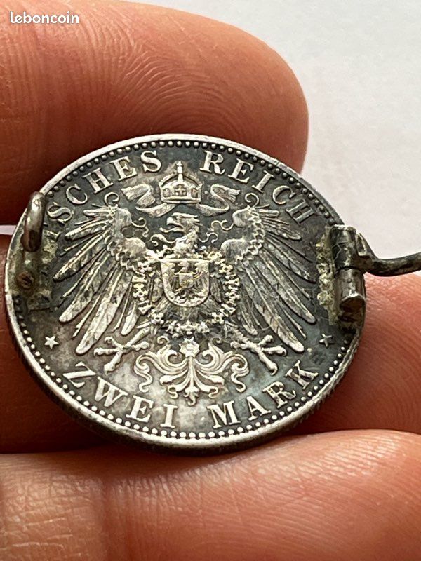 Broche Ancienne En Argent Massif Et Marcassite - Début Du XXe Siècle, Allemagne - Bon état Général (manque 2 Petites Pierres)