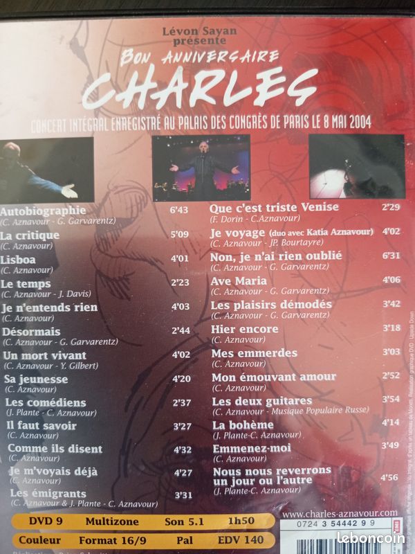 DVD Charles Aznavour (image 3)