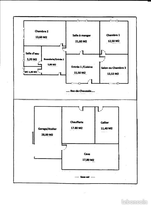 Maison 4 pièces 90 m² · à La Châtre · 90 m² · 65 000 €