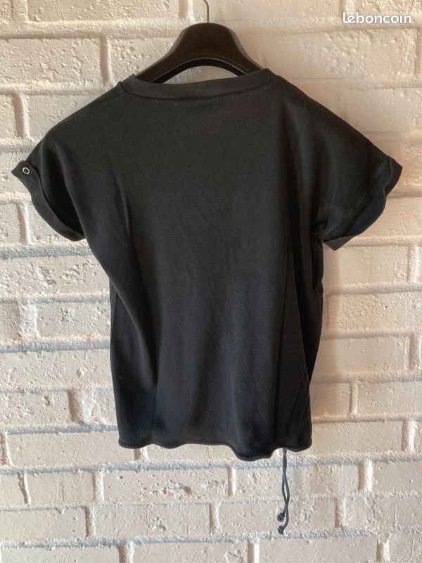 T-shirt noir vintage jean rychter paris années 70 (image 6)