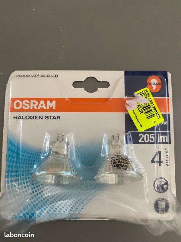 Ampoules Orasme halogène (image 1)