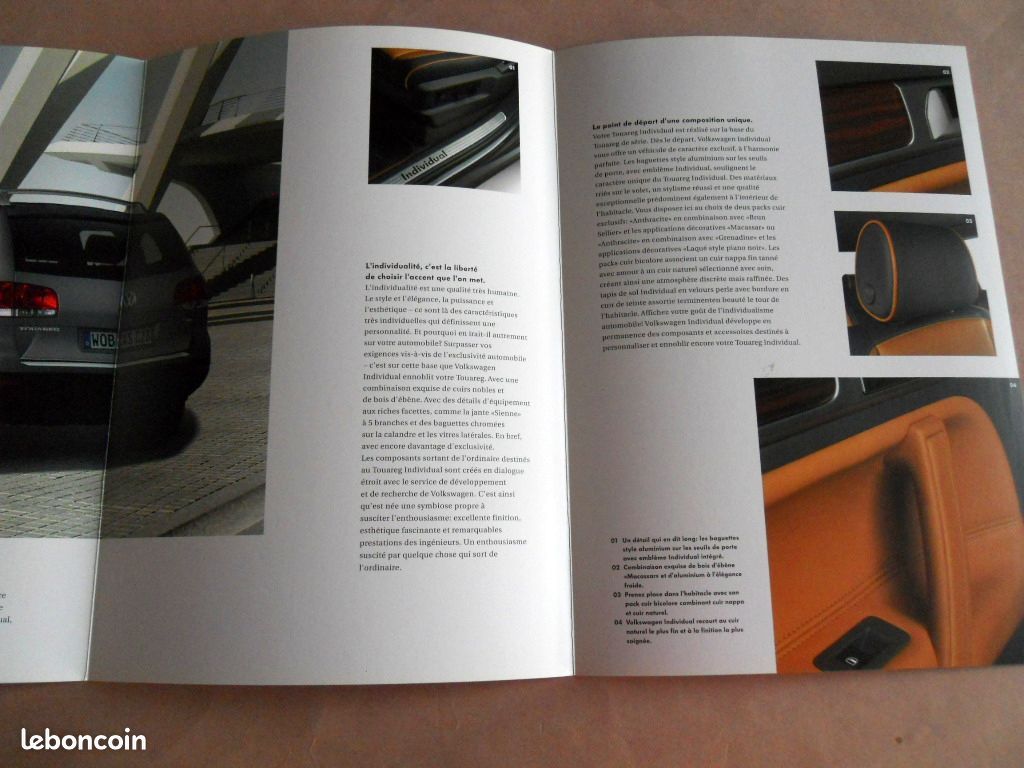 VOLKSWAGEN TOUAREG Individual catalogue édition 09/2004 (image 4)