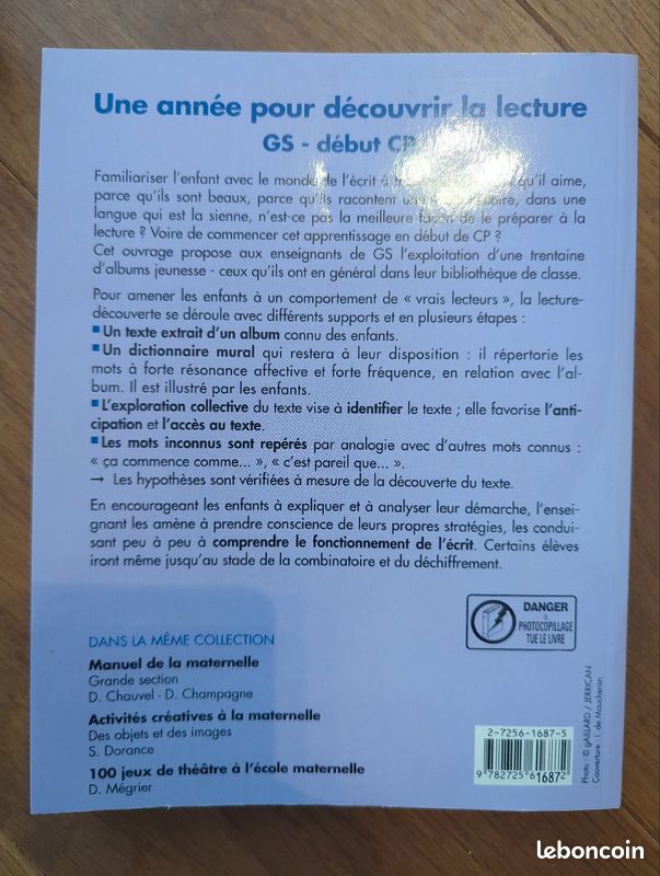 Livres et outils pour enseignants de maternelle (image 4)