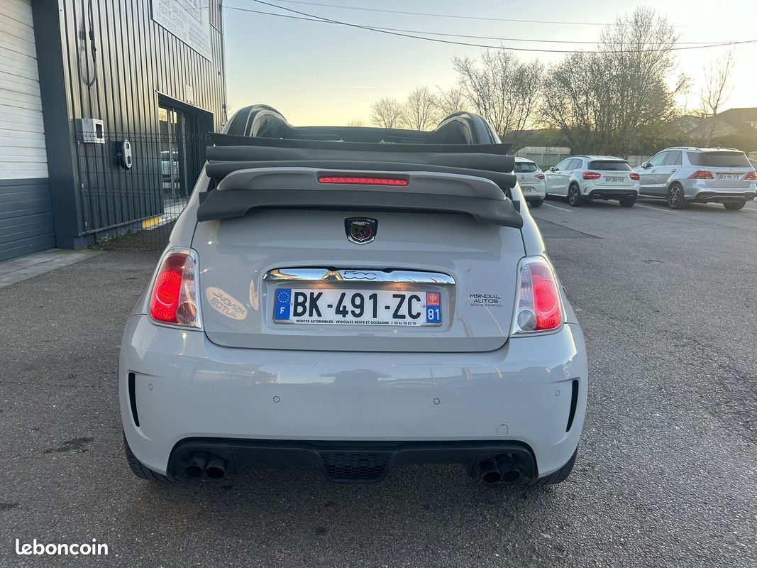 Abarth 500 Cabriolet boite automatique 140 cv 03/2011 125000 kms ct ok garantie 12 mois (image 6)