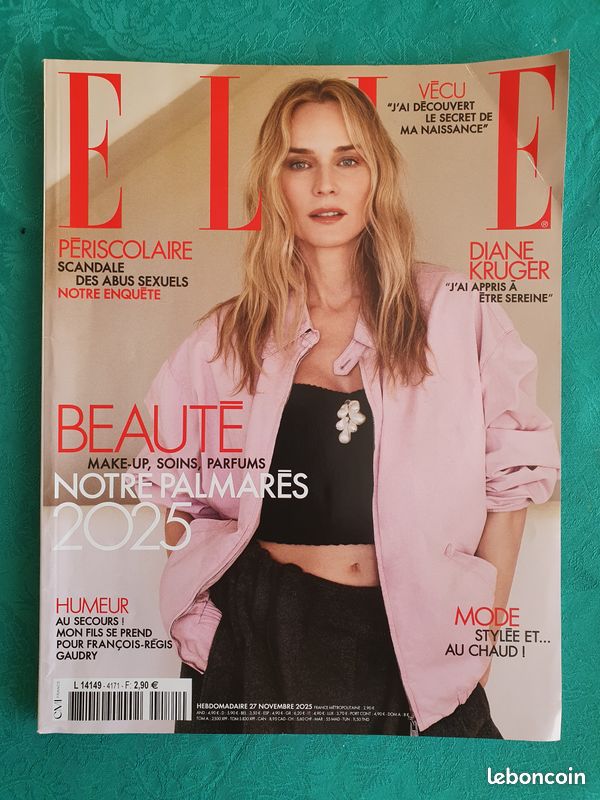 ELLE n°4171 du 27 novembre 2025 Diane Kruger beauté notre palmarès 2025 TBE emm94 (image 1)