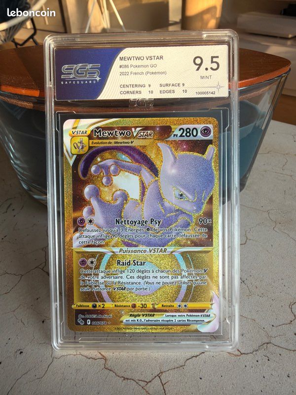 gold mewtwo pokemon go card Mewtwo Vstar Gold 086/078 Gradé CGS 9 – PokeStation