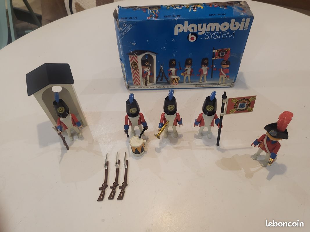 Playmobil Soldats Empire Napoléon Guérite Poste De Garde Lot Complet 