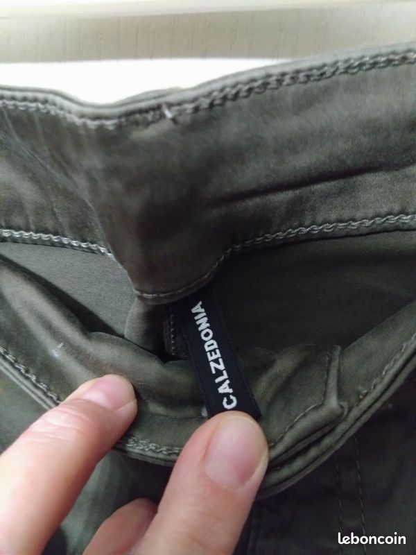 Jean vert kaki calzedonia t 36 s stretch (image 2)