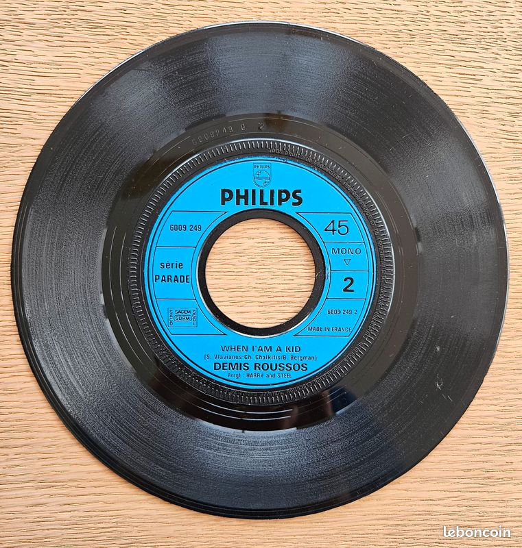 Lot 7 disques vinyle - 45 Tours - pour Juke-box : Christophe - Nicoletta - Richard Antony - Mireille Mathieu - Démis Roussos - Chantal Goya (image 12)