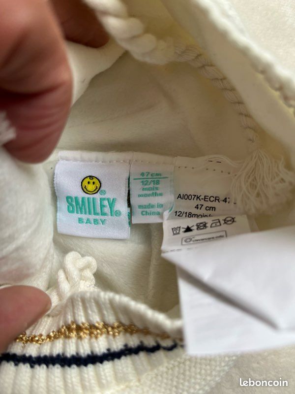 Bonnet fille Taille 12/18 mois Neuf (image 4)