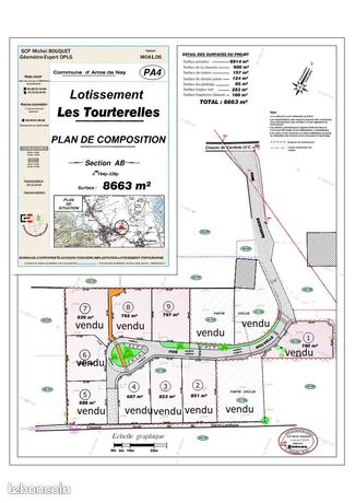 TERRAIN à BATIR 797 m² 67000 euros