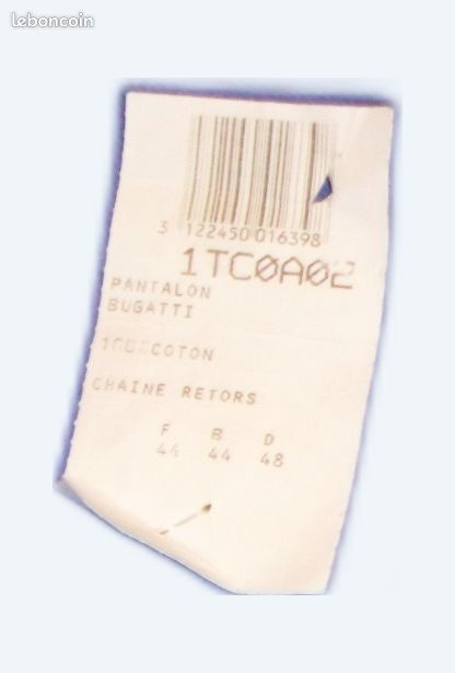 PANTALON DE TRAVAIL BLEU MARQUE BUGATTI 100% coton (image 1)
