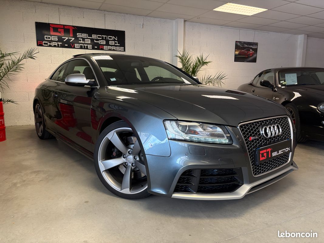 Audi RS5 Coupé V8 4.2 FSI 450 Ch Quattro Boite STronic7 "B8" Toit Pano/Rotor20P/Hifi B&O/Gris Daytona/Carplay (image 2)