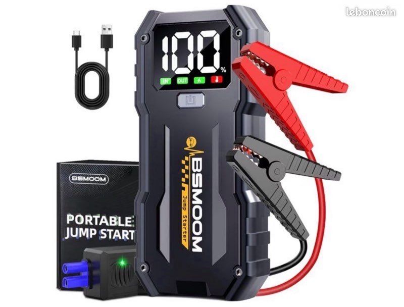 Booster de batterie portable BSMOOM - Démarreur voiture + lampe - Neuf - Envoi Possible (image 1)
