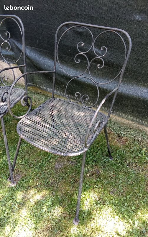 Chaise en fer forgé (image 4)