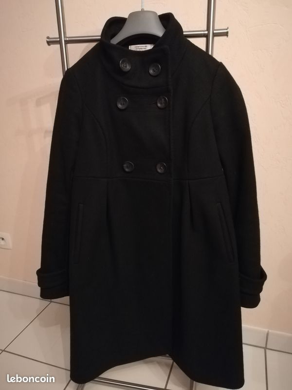 Manteau noir Comptoir des Cotonniers (65 laine) Vêtements