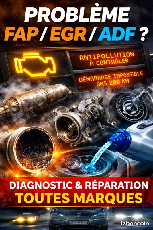 Mecanicien problème Fap Egr Adblue ? Solution fiable tout e marque ...