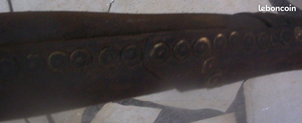 3,4m d'ancien tuyau en cuir de pompier d= 5cm (image 2)