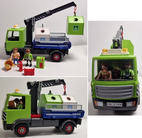 Camion avec grue et conteneurs à verre Playmobil 6109