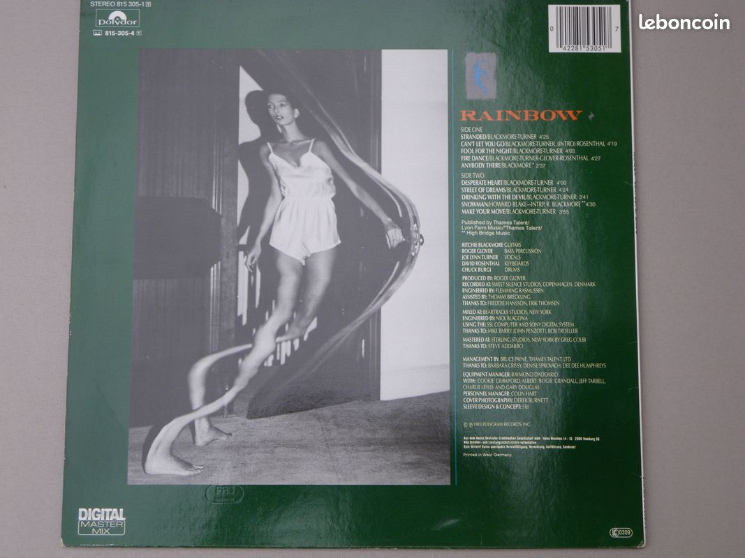 RAINBOW LP Bent Out Of Shape ALLEMAGNE Deep Purple (image 2)