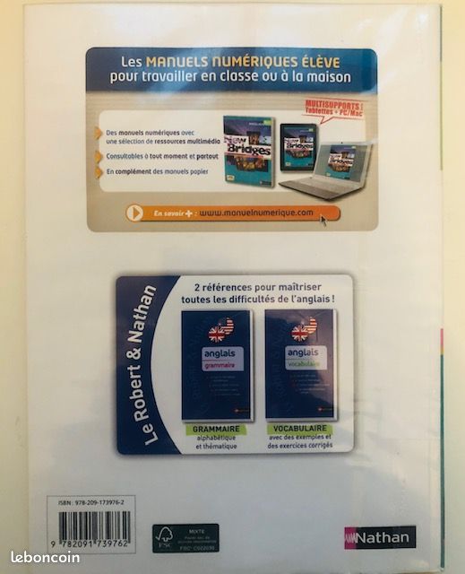 Livre scolaire Anglais Terminale New Bridges Nathan (image 2)