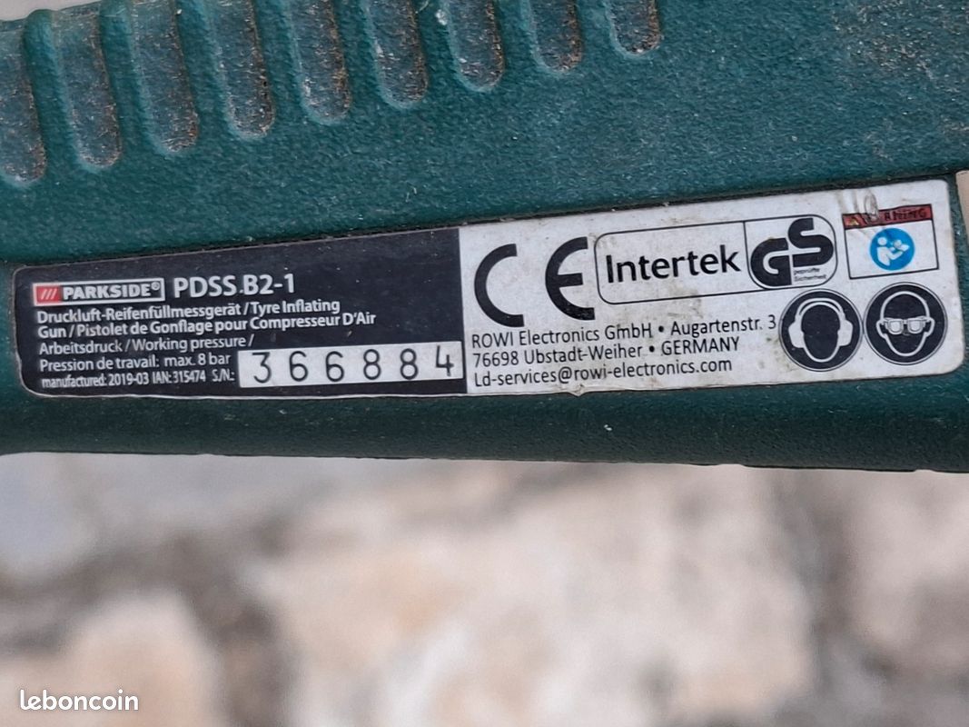 Poignée de gonflage pour compresseur (image 4)