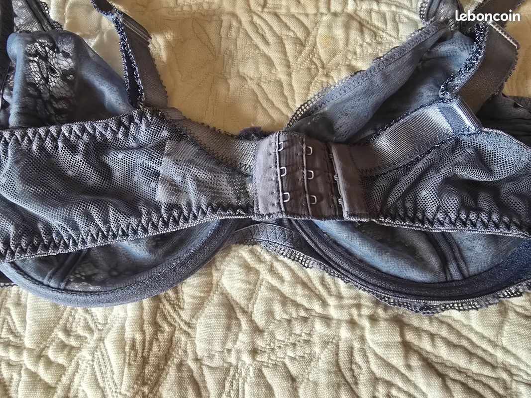 Soutien gorge 105 B marque Confidence gris bleuté (image 2)