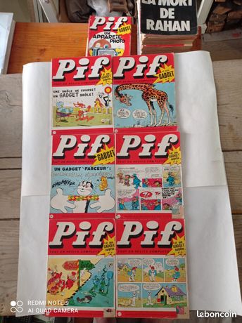 Lot Rahan – 2 Gadgets Pointe De Lance + BD N°15, 1975 (Jouet Ancien, France)